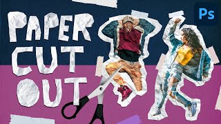 Paper Cut Out Effect in Photoshop CC  Easy Photo Manipulation Tutorial [upl. by Eugaet]