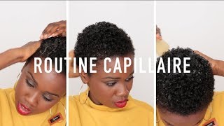 Ma nouvelle routine capillaire pour cheveux courts crépus hairroutine [upl. by Ihteerp]