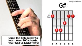 G Major  How to Play Guitar Bar Chords  Basic Tutorial [upl. by Kamin]