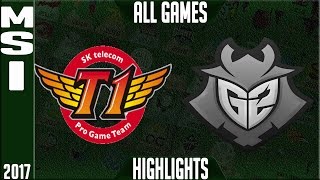 SKT T1 vs G2 Esports MSI Final Highlights  MSI 2017 Grand Final  SKT vs G2 [upl. by Chandra]