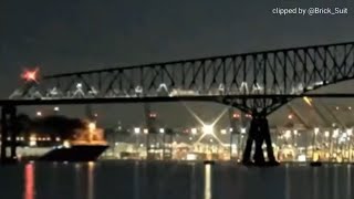 RAW Cargo ship loses power crashes into the Baltimore Bridge [upl. by Lyndsey]