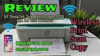 HP DeskJet Ink Advantage 3776 All in One Printer Wireless Print Scan Copy Review [upl. by Nihs858]