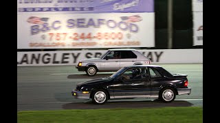 Dodge Omni GLH vs Shelby CSX at Langley Speedway [upl. by Rosie]