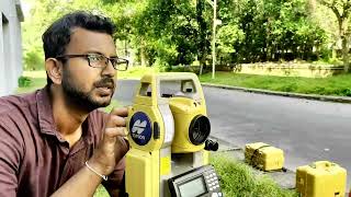 Angle and distance measurement  Topcon Part4 [upl. by Annamaria]