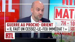 JeanNoël Barrot  La guerre au ProcheOrient quotil faut un cessezlefeu immédiatquot [upl. by Nomma]