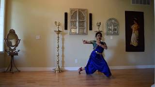 Swagatham Krishna Bharatanatyam Dance Cover by IndianRaga Fellow Arshia Rajeshnarayanan [upl. by Adnarom]