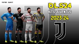 DLS 24 Kits Juventus 202324 ⚪️⚫️ [upl. by Inohtna]