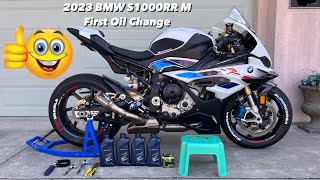 2023 BMW S1000RR First Oil Change Service light gone Rev limiter turned off Let’s go [upl. by Jacquie]