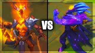 High Noon Thresh VS Dark Star Thresh Legendary vs Epic Skins Comparison League of Legends [upl. by Maloney]