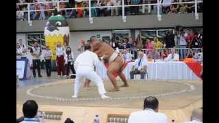 Ulambayar MGL v Matsunaga JPN  World Games 2013 Sumo HW July 26th [upl. by Hsak]