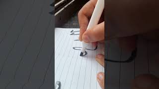 how to write allah using black marker allah art [upl. by Boleslaw]