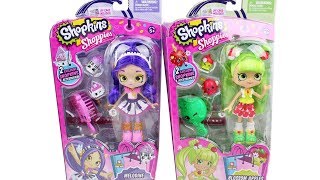 Shopkins Shoppies Doll Melodine and Blossom Apples Unboxing Toy Review [upl. by Beaufert]