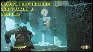 God Of War Escape From Helheim Ship amp Secrets [upl. by Keriann]