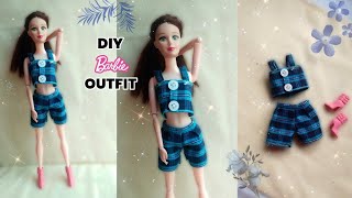 Diy Doll Shorts amp Top Pair Set  Gudiya Ki Kapde [upl. by Ahsaeit]