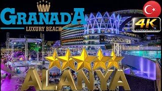 4K ALANYA GRANADA LUXURY BEACH 2024 HOTEL ЛИЧНОЕ МНЕНИЕ GOOD BEACH RESORT ANTALYA TURKEY [upl. by Evante577]