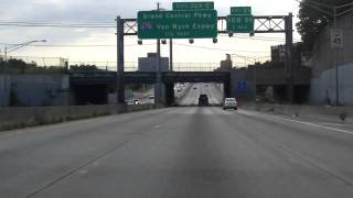 Long Island Expressway Interstate 495 Exits 17 to 22 eastbound [upl. by Semmes374]