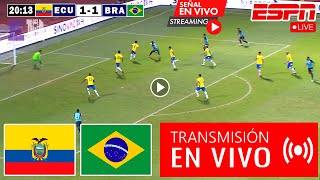 En Vivo Ecuador vs Brasil Ver Partido Ecuador vs Brasil Eliminatorias Conmebol 2024 hoy [upl. by Marlin124]