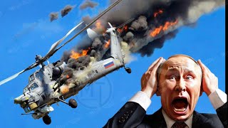 Horrifying Moment 7 Russian Mi28N Helicopters Destroyed by US F16s [upl. by Emyle]