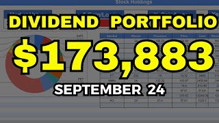 How Much My Dividend Portfolio Paid Me in September 175135 Account [upl. by Ahsiener403]