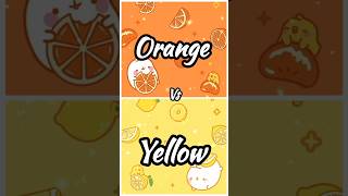 orange vs yellow hazelcreation trending shortsfeed song shorts [upl. by Nasya]