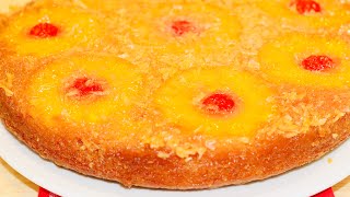 PINEAPPLE UPSIDE DOWN CAKE  EASY RECIPE  WITH COCONUT [upl. by Natsyrt]