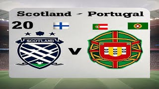 🔴LIVE Scotland Vs Portugal  UEFA Nations League  International  Match Highlights [upl. by Boote]