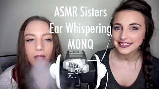 ASMR Sisters Close Ear Whispers with MONQ Personal Diffusers [upl. by Nerita457]