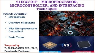 Basics of Microprocessor  Microprocessor Vs Microcontroller [upl. by Carboni]