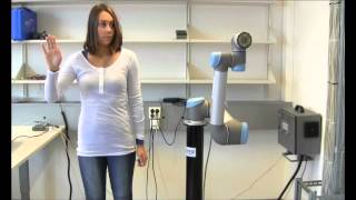 Kinect Hand Guiding of Robot Arm [upl. by Pasia579]