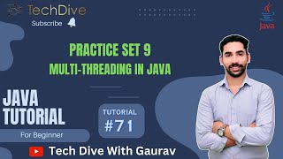 Practice Set9  multithreading in Java  Tutorial 71 [upl. by Swartz162]