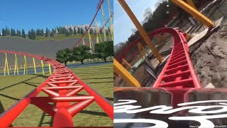 Planet Coaster Intimidator 305 Roller Coaster Kings Dominion [upl. by Walke968]