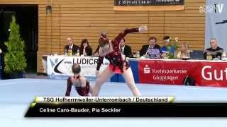 CaroBauder Seckler  TSG HofherrnweilerU  Women Pair  Dynamic  Acro Cup Albershausen 2013 [upl. by Albarran423]