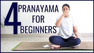 Top 4 Pranayamas for Beginners  20 Min Guided Beginners Pranayama Yoga With Archana Alur [upl. by Isabeau]