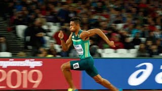 Wayde van Niekerks individual medal hopes end as he crashes out of 200m semis [upl. by Nicole]