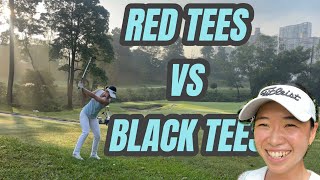 Golfing with Gen The Front Tees vs The Tips What Would I Shoot 🫣 [upl. by Ib]