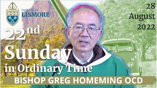 Catholic Mass Today 22nd Sunday in Ordinary Time 28 Aug 2022 Bishop Greg Homeming Lismore Australia [upl. by Ellehcem]