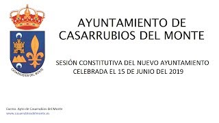 Vídeo Sesión constitutiva del nuevo ayuntamiento [upl. by Hali]