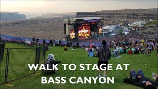 Walk to Stage at BASS CANYON Stabilized [upl. by Leugimesoj]