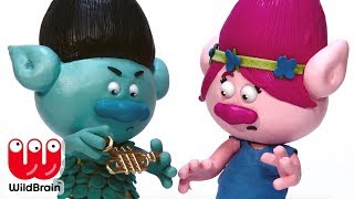 TROLLS Stop Motion For Kids  Princess Poppy Toy Fun  Trolls Full Movie Stop Motion 🎨 Crafty Kids [upl. by Roselba]