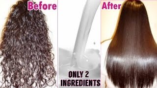 Permanent Hair Straightening at Home  Only Natural Ingredients  TipsToTop By Shalini [upl. by Herrmann689]