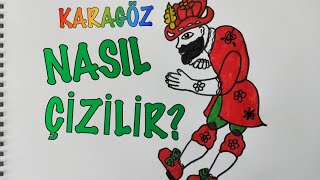 Karagöz nasıl çizilir  Hacivat Karagöz  Gölge Oyunu  Ramazan Eğlencesi [upl. by Eelsel]