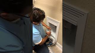 Replacing dryer vent transition hose [upl. by Koy385]