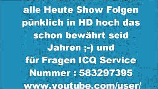 ZDF Heute Show 2012 am 060412 fällt aus wegen Ostern Achtung Folge 10 erst am 130412 [upl. by Ledah]