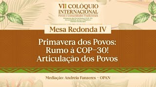 MESA REDONDA 04 – PRIMAVERA DOS POVOS RUMO A COP30 ARTICULAÇÃO DOS POVOS [upl. by Barbi]