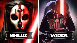 Versus Series Darth Nihilus vs Darth Vader [upl. by Xella]