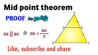 Proof of midpoint theorem  state and prove midpoint theorem  what is midpoint theorem [upl. by Fransis]