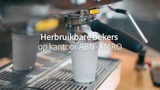 Nieuwe regels wegwerpplastic  herbruikbare bekers op kantoor ABN AMRO [upl. by Eilama]