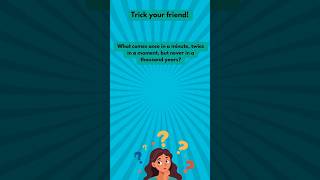 Trick your friend ✌️ shorts riddles riddlesinenglish fun knowledge facts quiz logicalside [upl. by Atnad268]