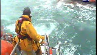 Penlee and Sennen Cove lifeboats help stricken coaster [upl. by Cynthla]