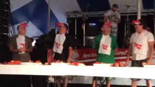 Shediac lobster eating contest 2015 [upl. by Osterhus636]